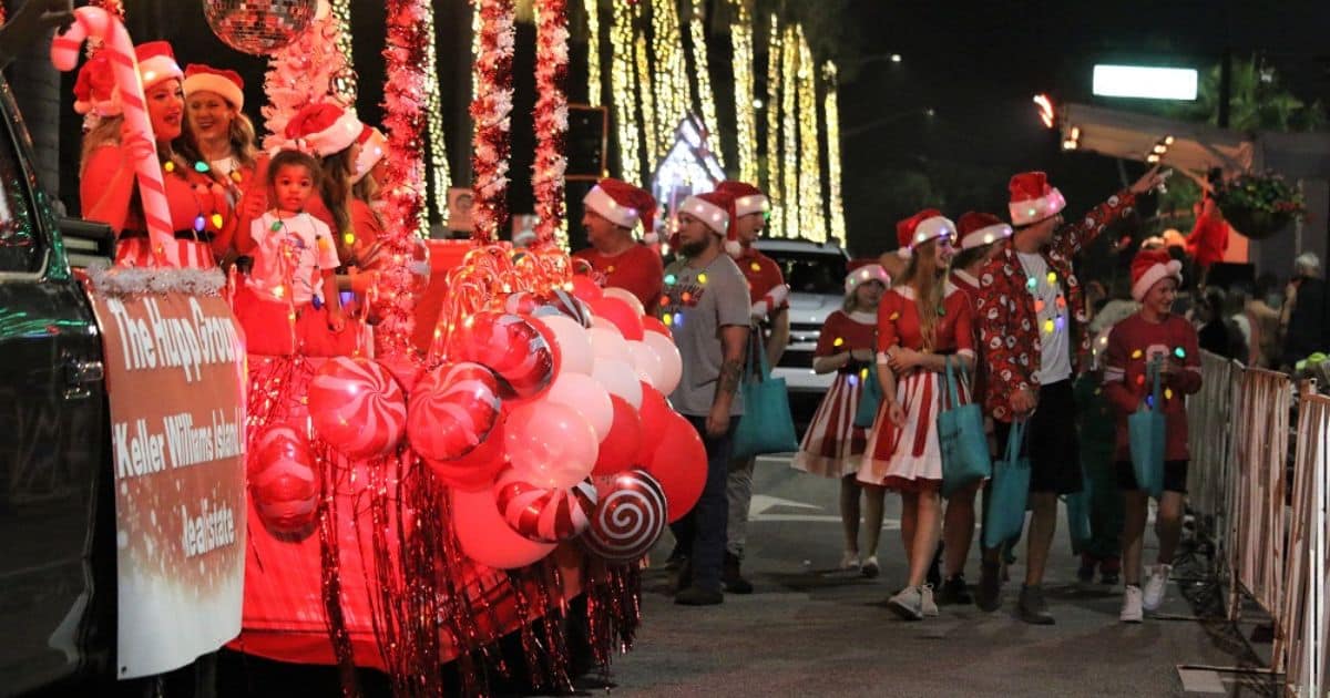 Enthusiastic Participants in a Parade