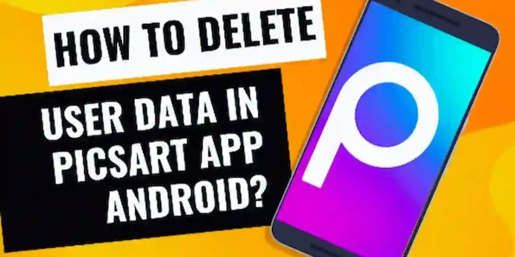 Delete User Data inPicsArt App