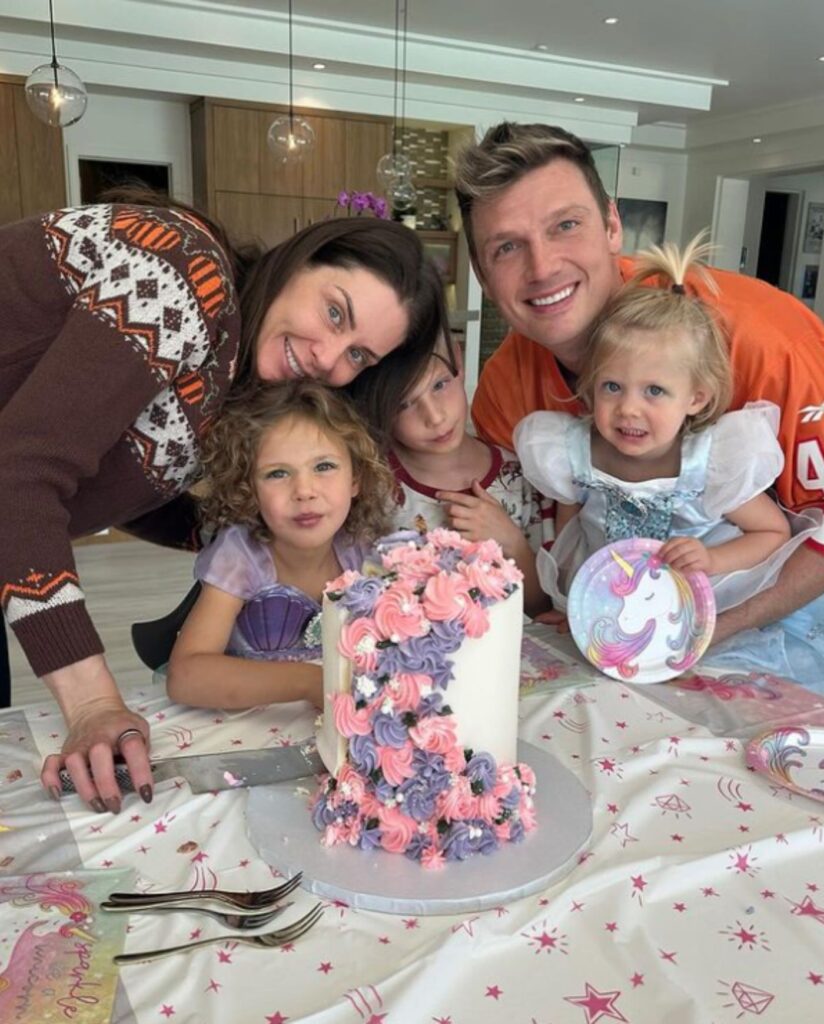 Nick Carter with his family